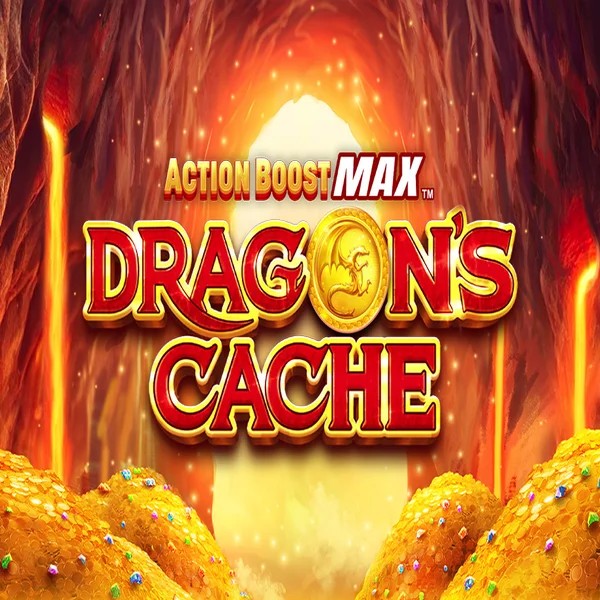 Action Boost Max Dragon's Cache logo – Slots by SpinPlay Games at Possu Casino