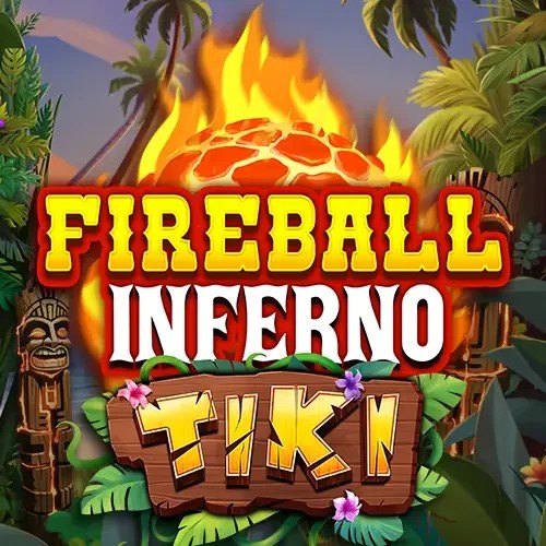 Fireball Inferno Tiki slot logo by NetEnt at Possu Casino