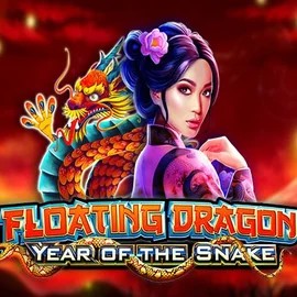 Floating Dragon Year of the Snake slot logo by Pragmatic Play at Possu Casino
