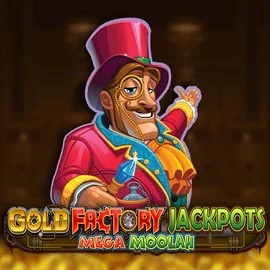 Gold Factory Jackpots Mega Moolah logo – Jackpots by Aurum Signature Studios at Possu Casino