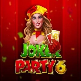 Joker Party 6 slot visual from Greentube available on possucasino.org