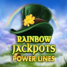 Rainbow Jackpots Power Lines slot logo by Red Tiger Gaming at Possu Casino